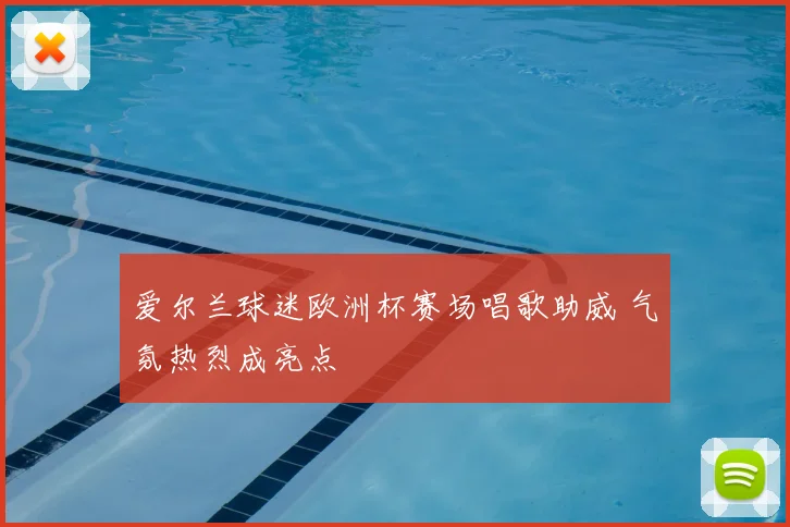 爱尔兰球迷欧洲杯赛场唱歌助威 气氛热烈成亮点